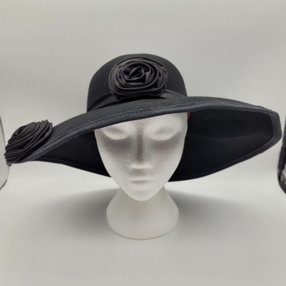 MICHAEL HOWARD for JACQUELINE FERRAR | vintage wool felt rosette wide main image 5